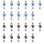 Foosball players for 15.9 mm rods, 22 pieces. by vidaXL, Parts and accessories for foosball tables - Ref: Foro24-92504, Price...