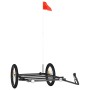 Black iron bicycle trailer 135x68x37 cm by vidaXL, Bicycle trailers - Ref: Foro24-94206, Price: 73,41 €, Discount: %