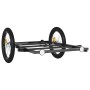 Black iron bicycle trailer 135x68x37 cm by vidaXL, Bicycle trailers - Ref: Foro24-94206, Price: 73,41 €, Discount: %