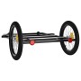 Black iron bicycle trailer 135x68x37 cm by vidaXL, Bicycle trailers - Ref: Foro24-94206, Price: 73,41 €, Discount: %