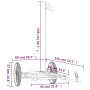Black iron bicycle trailer 135x68x37 cm by vidaXL, Bicycle trailers - Ref: Foro24-94206, Price: 73,41 €, Discount: %