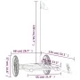Remolque para bicicleta hierro negro 135x68x37 cm de vidaXL, Remolques para bicicletas - Ref: Foro24-94206, Precio: 79,22 €, ...