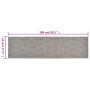 Waschbarer Küchenteppich aus Samt mit Rautenmuster, 45 x 150 cm von vidaXL, Fußmatten - Ref: Foro24-136564, Preis: 33,90 €, R...