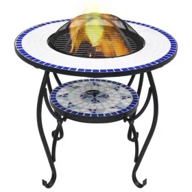 vidaXl Blue and White Ceramic Mosaic Brazier 68 cm by vidaXL, Chimneys - Ref: Foro24-46724, Price: 99,78 €, Discount: %