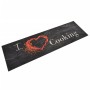 Alfombra de cocina lavable terciopelo Cooking negro 45x150 cm de vidaXL, Felpudos - Ref: Foro24-136549, Precio: 27,53 €, Desc...