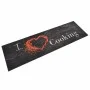 Washable velvet kitchen mat Cooking black 45x150 cm by vidaXL, Doormats - Ref: Foro24-136549, Price: 22,01 €, Discount: %