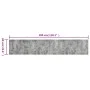 Alfombra de cocina lavable terciopelo aspecto hormigón 60x300cm de vidaXL, Felpudos - Ref: Foro24-136572, Precio: 67,18 €, De...