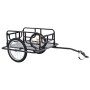 Fahrradanhänger aus schwarzem Stahl, 130 x 73 x 48,5 cm von vidaXL, Fahrradanhänger - Ref: Foro24-91770, Preis: 101,99 €, Rab...