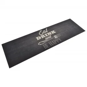 Waschbarer Küchenteppich schwarzer Samt 60x180 cm von vidaXL, Fußmatten - Ref: Foro24-136559, Preis: 37,69 €, Rabatt: %