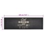 Alfombra de cocina lavable terciopelo negro 60x180 cm de vidaXL, Felpudos - Ref: Foro24-136559, Precio: 38,10 €, Descuento: %