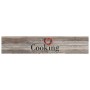 Waschbare Küchenmatte aus grauem Kochsamt, 60 x 300 cm von vidaXL, Fußmatten - Ref: Foro24-136548, Preis: 58,35 €, Rabatt: %
