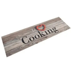 Waschbarer Küchenteppich aus Samt Kochgrau 45x150 cm von vidaXL, Fußmatten - Ref: Foro24-136546, Preis: 17,85 €, Rabatt: %