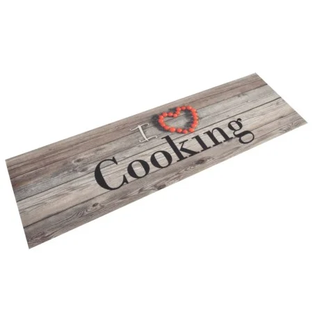 Washable velvet Cooking grey kitchen rug 45x150 cm by vidaXL, Doormats - Ref: Foro24-136546, Price: 18,09 €, Discount: %