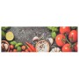 Alfombra de cocina lavable terciopelo dibujo verduras 60x180 cm de vidaXL, Felpudos - Ref: Foro24-136538, Precio: 32,54 €, De...
