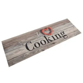 Abwaschbare Küchenmatte aus grauem Samt, 60 x 180 cm von vidaXL, Fußmatten - Ref: Foro24-136547, Preis: 33,90 €, Rabatt: %