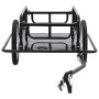 Remolque para bicicletas acero negro 130x73x48,5 cm de vidaXL, Remolques para bicicletas - Ref: Foro24-91770, Precio: 101,75 ...