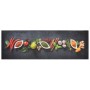 Küchenteppich waschbar Samt Zeichnung Gewürze 60x180 cm von vidaXL, Fußmatten - Ref: Foro24-136541, Preis: 50,84 €, Rabatt: %
