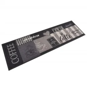 Waschbare Küchenmatte Samt schwarz Kaffee 45x150 cm von vidaXL, Fußmatten - Ref: Foro24-136555, Preis: 30,73 €, Rabatt: %