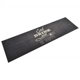 Waschbare Küchenmatte aus schwarzem Samt, 45 x 150 cm von vidaXL, Fußmatten - Ref: Foro24-136558, Preis: 29,37 €, Rabatt: %