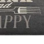 Alfombra de cocina lavable terciopelo negro 45x150 cm de vidaXL, Felpudos - Ref: Foro24-136558, Precio: 29,37 €, Descuento: %