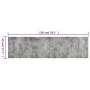Waschbarer Küchenteppich aus Samt in Betonoptik, 45 x 150 cm von vidaXL, Fußmatten - Ref: Foro24-136570, Preis: 33,05 €, Raba...