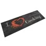 Waschbarer Küchenteppich aus Samt Cooking schwarz 60x180 cm von vidaXL, Fußmatten - Ref: Foro24-136550, Preis: 38,97 €, Rabat...