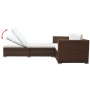 3-teiliges Gartenmöbel-Set und braune Kissen aus synthetischem Rattan von vidaXL, Gartensets - Ref: Foro24-42747, Preis: 311,...