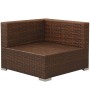 3-teiliges Gartenmöbel-Set und braune Kissen aus synthetischem Rattan von vidaXL, Gartensets - Ref: Foro24-42747, Preis: 311,...