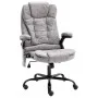 Silla de oficina de masaje piel de ante sintética gris claro de vidaXL, Sillas de oficina - Ref: Foro24-20578, Precio: 241,33...