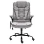 Silla de oficina de masaje piel de ante sintética gris claro de vidaXL, Sillas de oficina - Ref: Foro24-20578, Precio: 241,33...