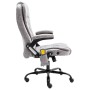 Hellgrauer Massage-Bürostuhl aus Wildlederimitat von vidaXL, Bürostühle - Ref: Foro24-20578, Preis: 245,99 €, Rabatt: %