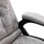 Silla de oficina de masaje piel de ante sintética gris claro de vidaXL, Sillas de oficina - Ref: Foro24-20578, Precio: 241,33...