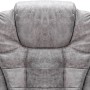 Hellgrauer Massage-Bürostuhl aus Wildlederimitat von vidaXL, Bürostühle - Ref: Foro24-20578, Preis: 245,99 €, Rabatt: %
