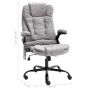 Light Gray Faux Suede Leather Massage Office Chair by vidaXL, Office chairs - Ref: Foro24-20578, Price: 241,33 €, Discount: %