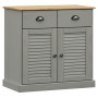 VIGO tall sideboard solid gray pine wood 78x40x175 cm by vidaXL, Sideboards - Ref: Foro24-3188303, Price: 352,03 €, Discount: %