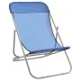 Folding beach chairs 2 pcs textilene blue coated steel by vidaXL, Loungers - Ref: Foro24-360187, Price: 61,09 €, Discount: %