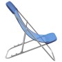 Klappbare Strandkörbe, 2 Stück, Textilene-Stahl, blau beschichtet von vidaXL, Liegen - Ref: Foro24-360187, Preis: 63,91 €, Ra...
