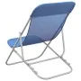 Folding beach chairs 2 pcs textilene blue coated steel by vidaXL, Loungers - Ref: Foro24-360187, Price: 61,09 €, Discount: %