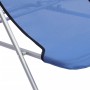 Sillas de playa plegables 2 uds textilene acero recubierto azul de vidaXL, Tumbonas - Ref: Foro24-360187, Precio: 70,69 €