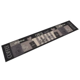 Waschbare Küchenmatte Samt schwarz Kaffee 60x300 cm von vidaXL, Fußmatten - Ref: Foro24-136557, Preis: 63,91 €, Rabatt: %