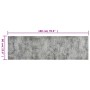 Abwaschbarer Küchenteppich aus Samt Betonoptik 60x180cm von vidaXL, Fußmatten - Ref: Foro24-136571, Preis: 37,98 €, Rabatt: %
