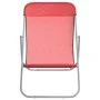 Folding beach chairs 2 pcs red textilene coated steel by vidaXL, Loungers - Ref: Foro24-360189, Price: 62,18 €, Discount: %