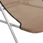 Folding beach chair 2 pcs textilene taupe coated steel by vidaXL, Loungers - Ref: Foro24-360193, Price: 66,08 €, Discount: %