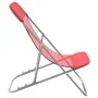 Folding beach chairs 2 pcs red textilene coated steel by vidaXL, Loungers - Ref: Foro24-360189, Price: 62,18 €, Discount: %