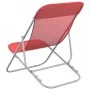 Folding beach chairs 2 pcs red textilene coated steel by vidaXL, Loungers - Ref: Foro24-360189, Price: 62,18 €, Discount: %