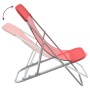 Klappbare Strandkörbe, 2 Stück, roter textilbeschichteter Stahl von vidaXL, Liegen - Ref: Foro24-360189, Preis: 62,69 €, Raba...