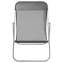 Folding beach chairs 2 pcs gray textilene coated steel by vidaXL, Loungers - Ref: Foro24-360190, Price: 62,05 €, Discount: %