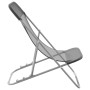 Klappbare Strandstühle, 2 Stück, aus grauem Textilene-beschichtetem Stahl von vidaXL, Liegen - Ref: Foro24-360190, Preis: 70,...