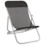 Klappbarer Strandkorb 2 Stk. beschichteter Stahl Textilene schwarz von vidaXL, Liegen - Ref: Foro24-360188, Preis: 60,38 €, R...