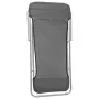 Sillas de playa plegables 2 uds acero recubierto textilene gris de vidaXL, Tumbonas - Ref: Foro24-360190, Precio: 66,16 €, De...